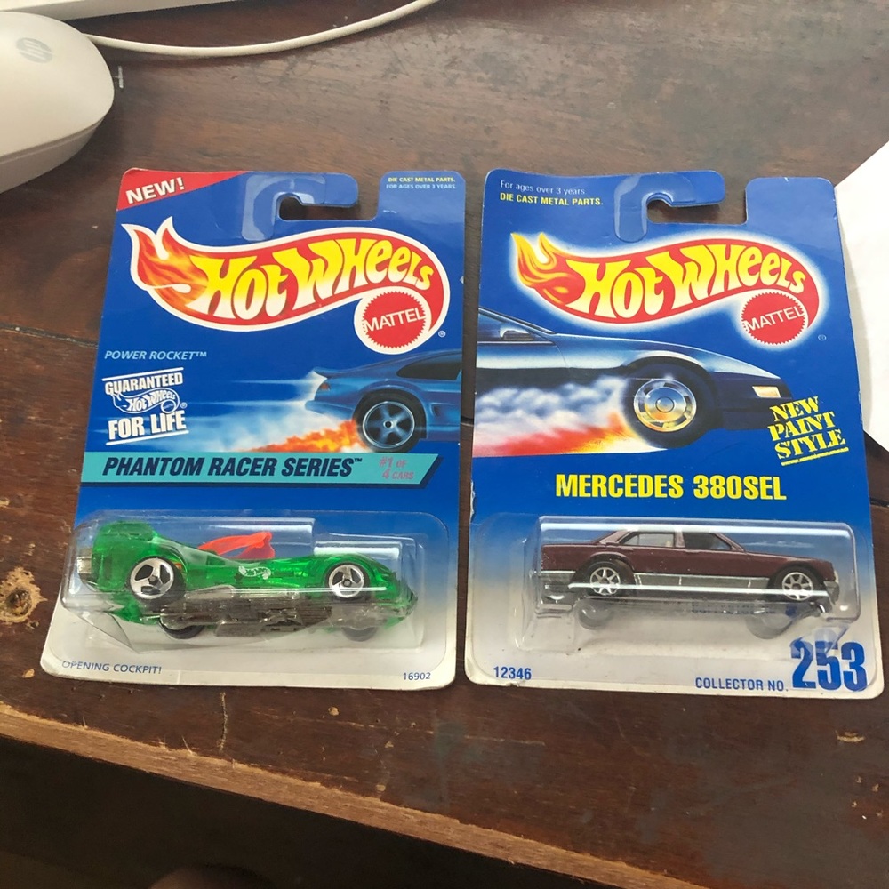 Hot Wheels Mercedes 380SEL & Phantom Racer Bundle
